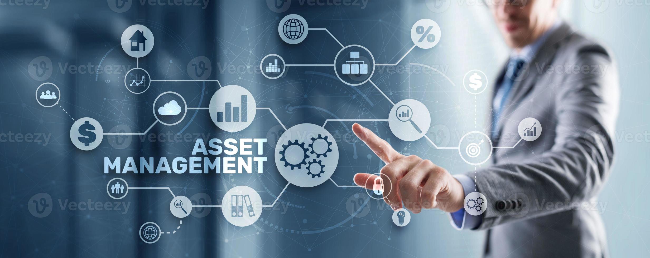 Asset Management. Financial real estate management concept photo