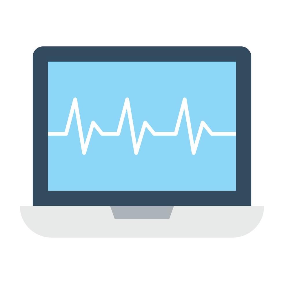 conceptos de la máquina ecg vector