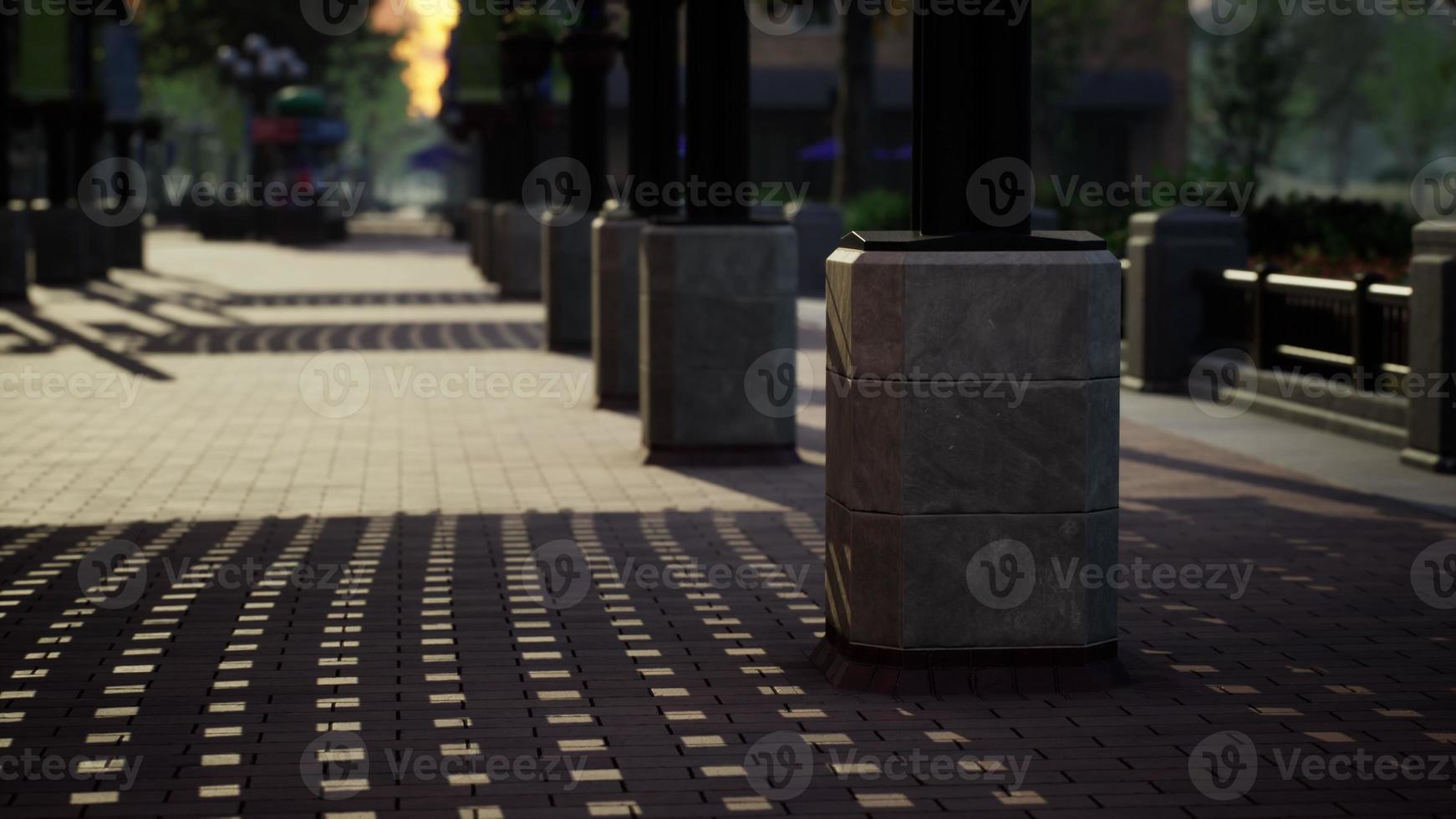 empty public park during curfew cause of Corona Virus quarantine photo