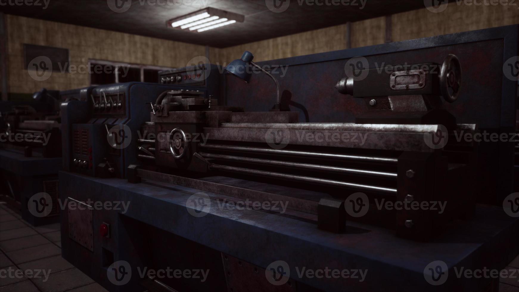 vintage metal working machine made in last century 5442900 Stock Photo