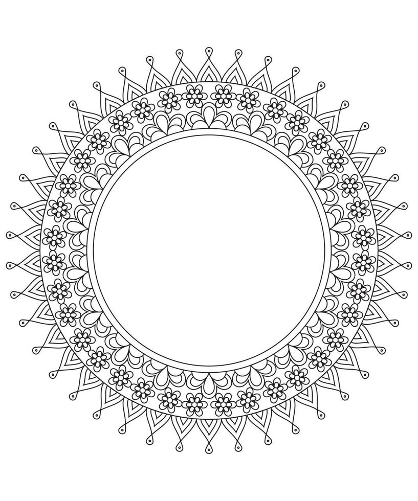 Creative Mandala Design and Hena Design vector