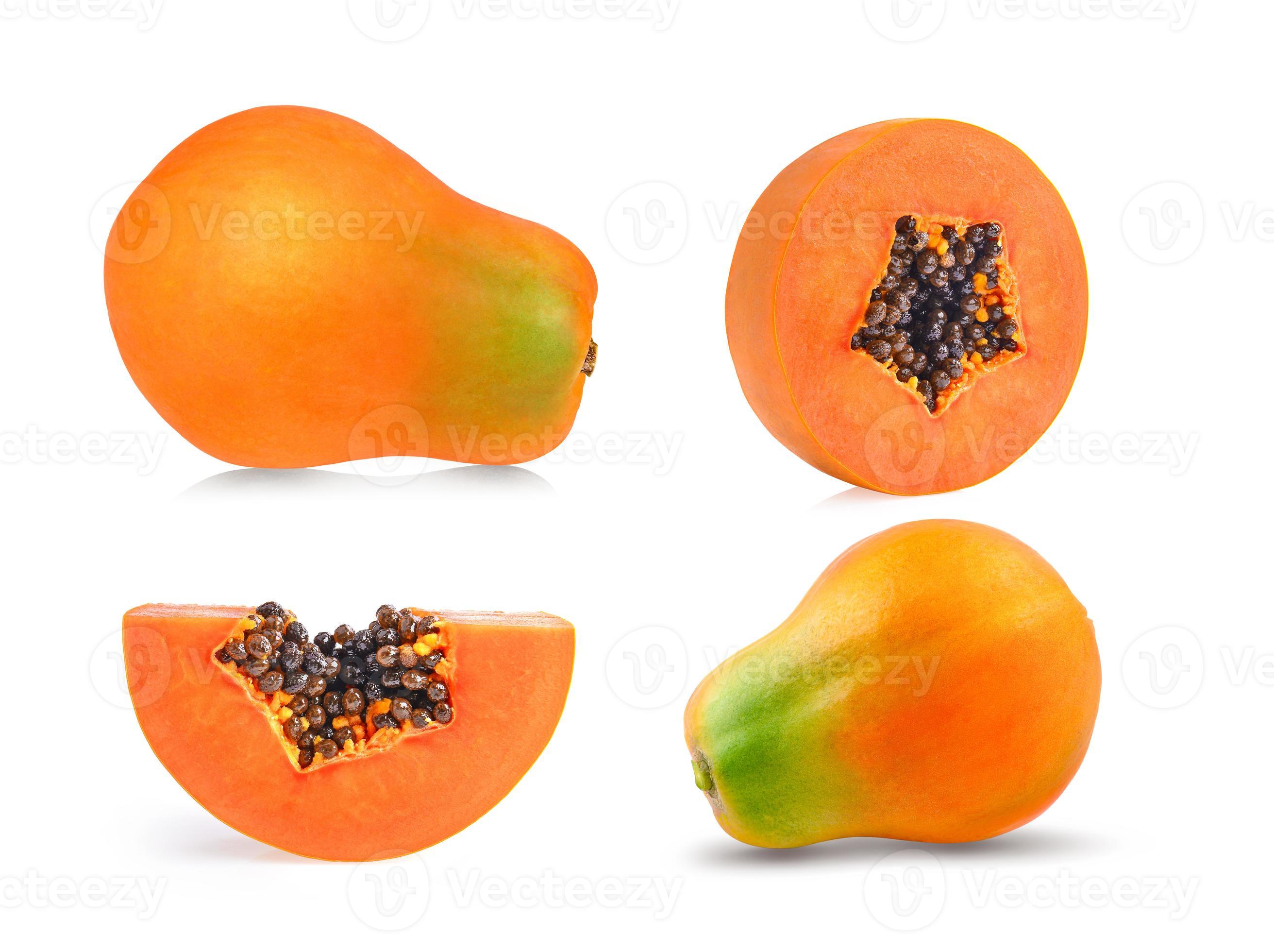 papaya on white background 5443235 Stock Photo at Vecteezy