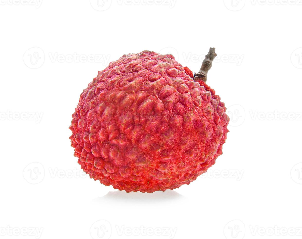 Lychee tropical fruit isolated on white background. photo