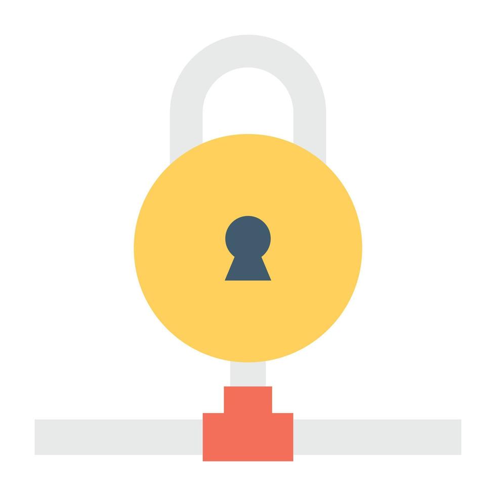 Trendy Lock Concepts vector