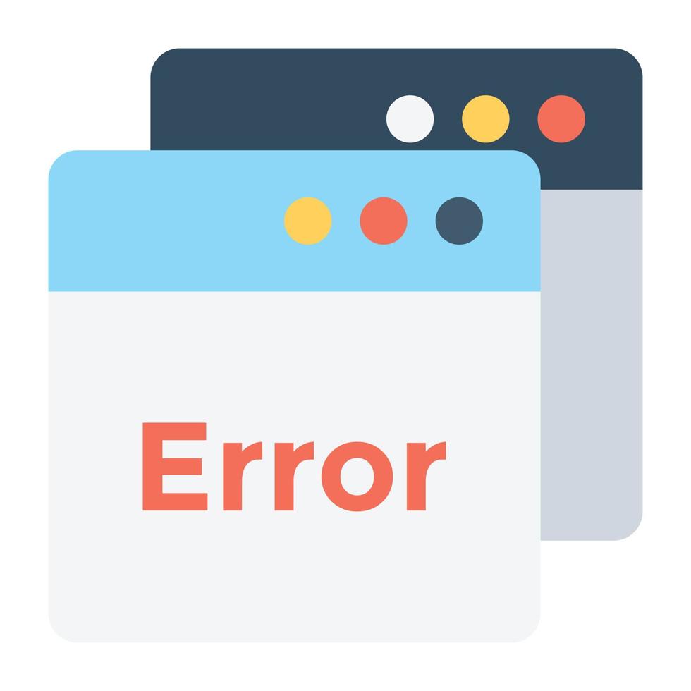 Website Error Concepts vector