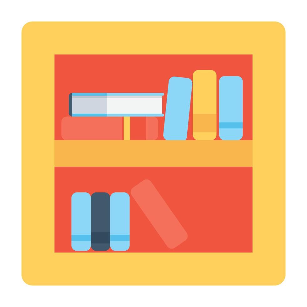 Book Shelf Concepts vector