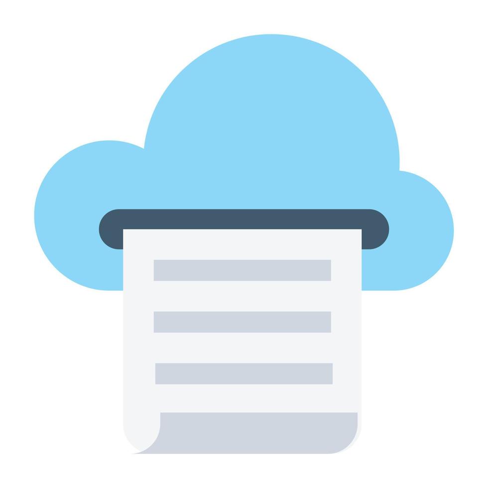 Cloud Print Concepts vector