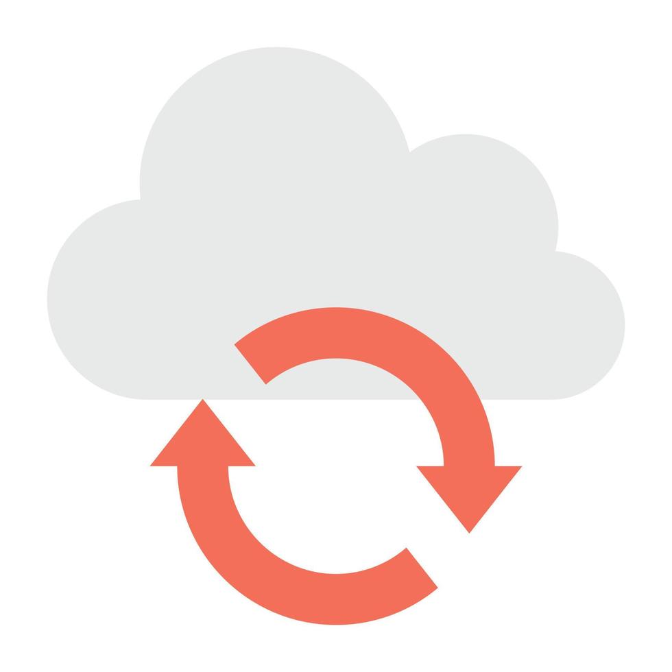 Cloud Sync Concepts vector
