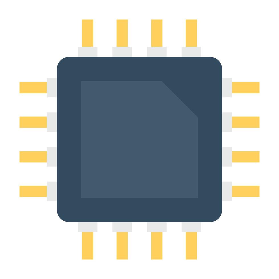 Trendy Microprocessor Concepts vector