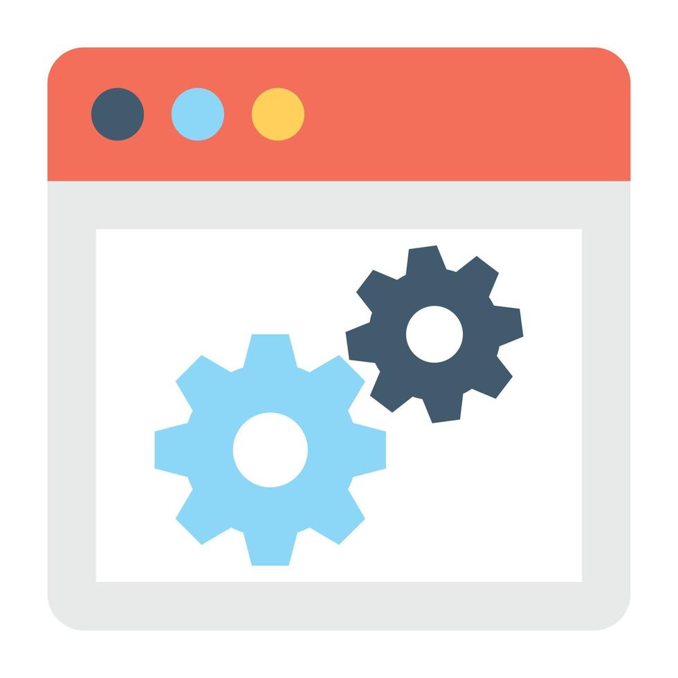 conceptos de configuración web vector