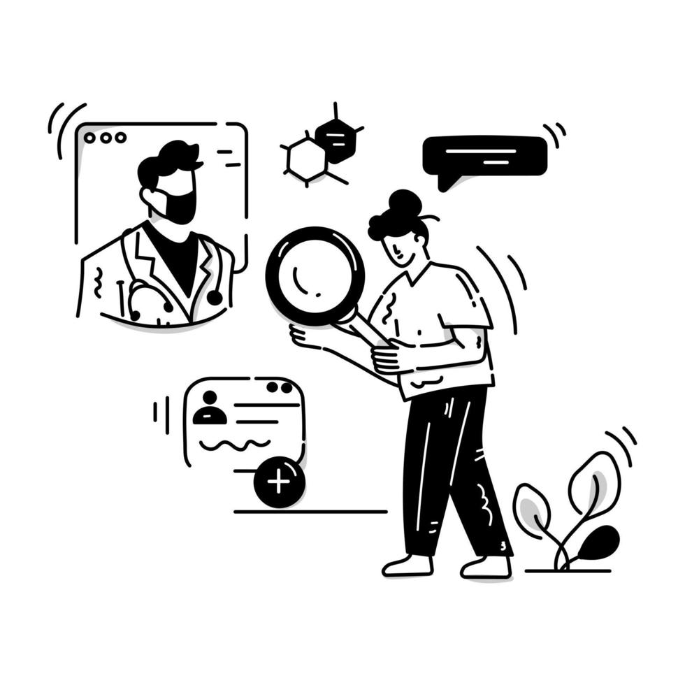 A glyph illustration of medical lab, editable design vector