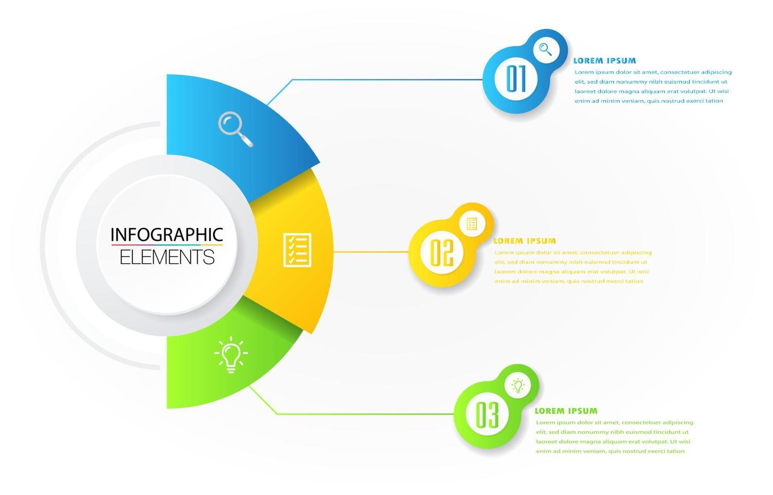 plantilla de cuadro de texto moderno, banner de infografía vector