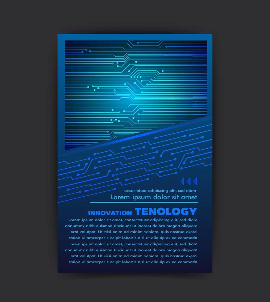 Brochure design template vector. Abstract cover book blue portfolio minimal presentation poster. concept in A4 layout. flyers vector