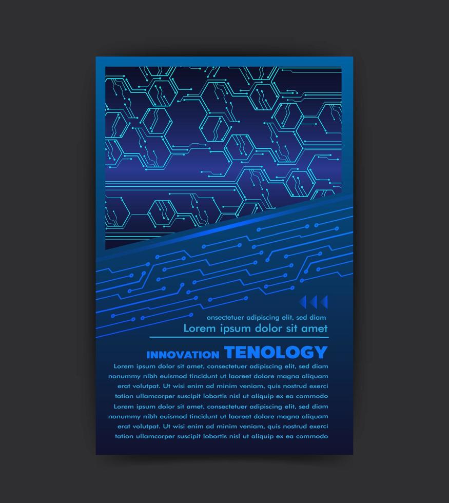 Brochure design template vector. Abstract cover book blue portfolio minimal presentation poster. concept in A4 layout. flyers vector