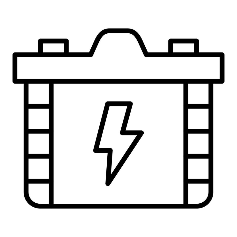 Accumulator Line Icon vector