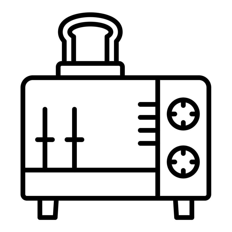 Toaster Line Icon vector