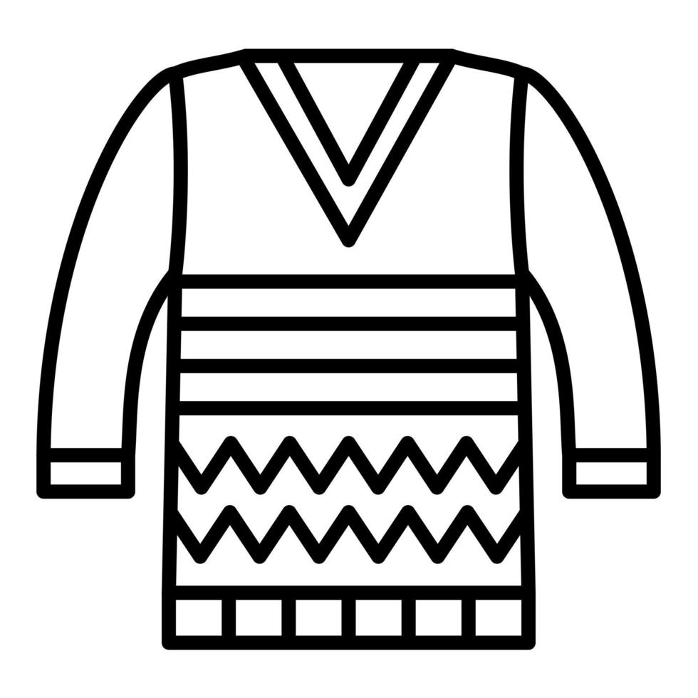 Sweater Line Icon vector