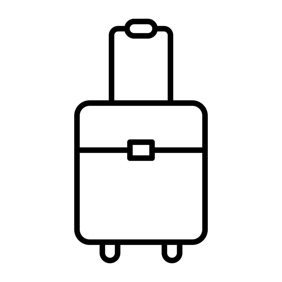 Suitcase Line Icon vector