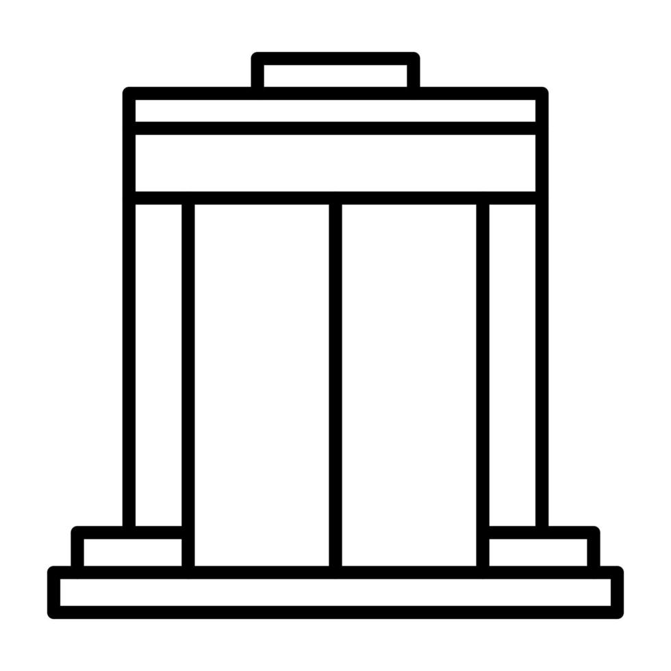 Boarding Gate Line Icon vector