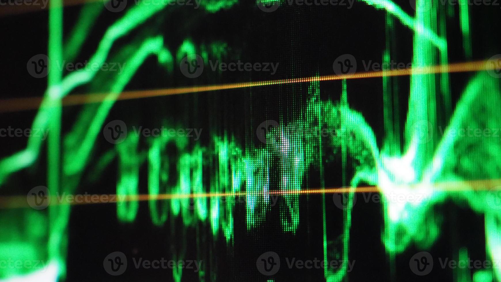 Color grading graph or RGB colour correction indicator on monitor photo