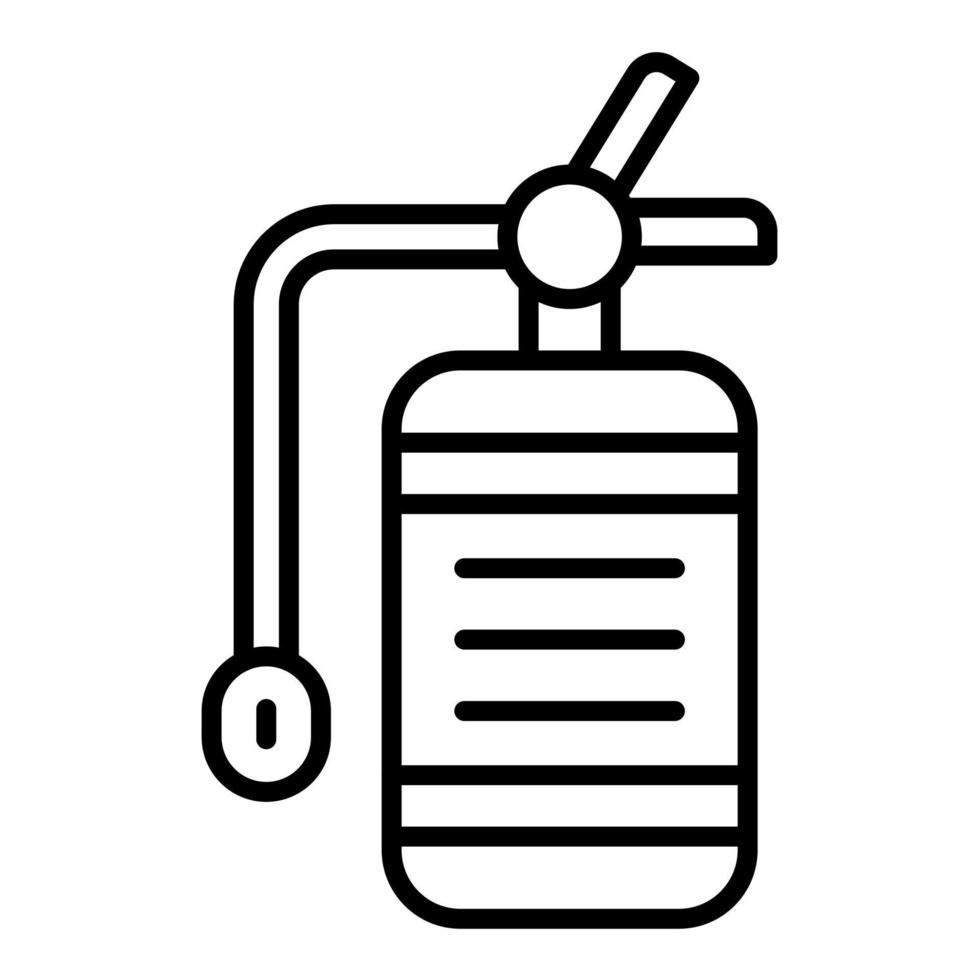 Fire Extinguisher Line Icon vector
