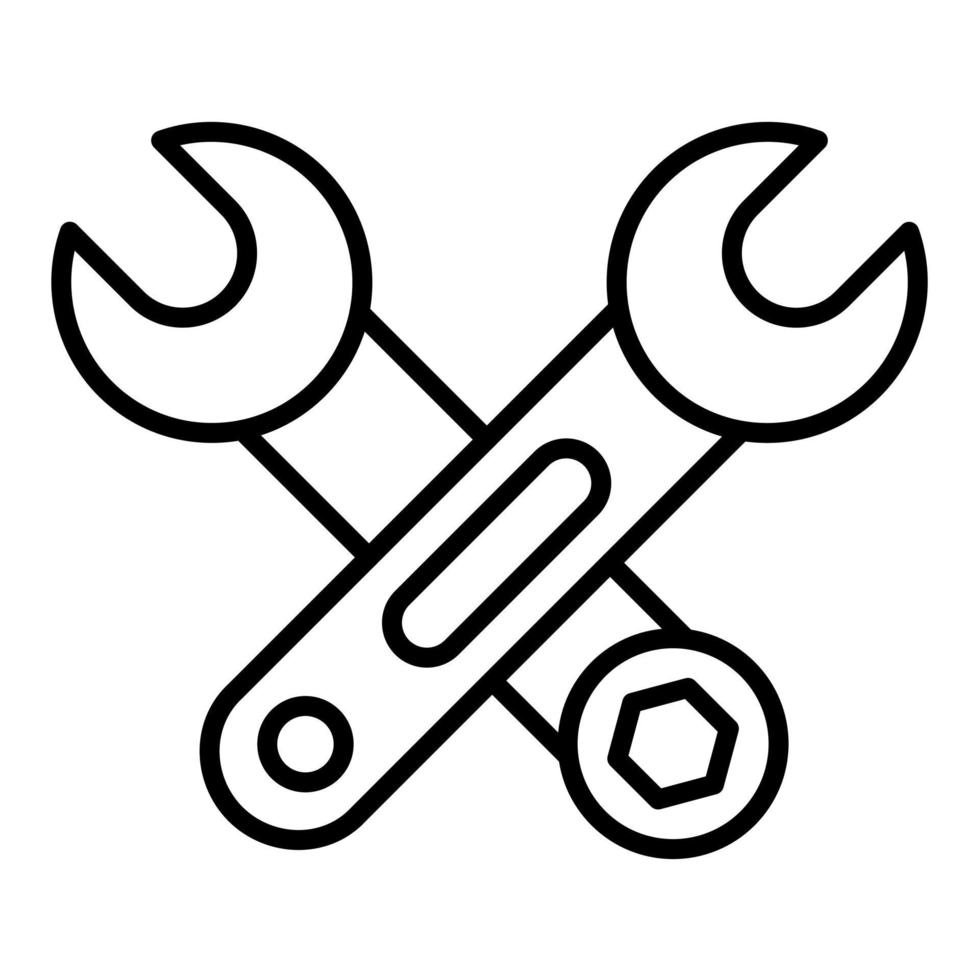Wrench Line Icon 5446630 Vector Art at Vecteezy