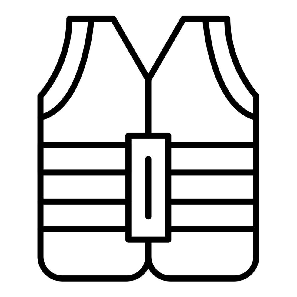 Vest Line Icon vector
