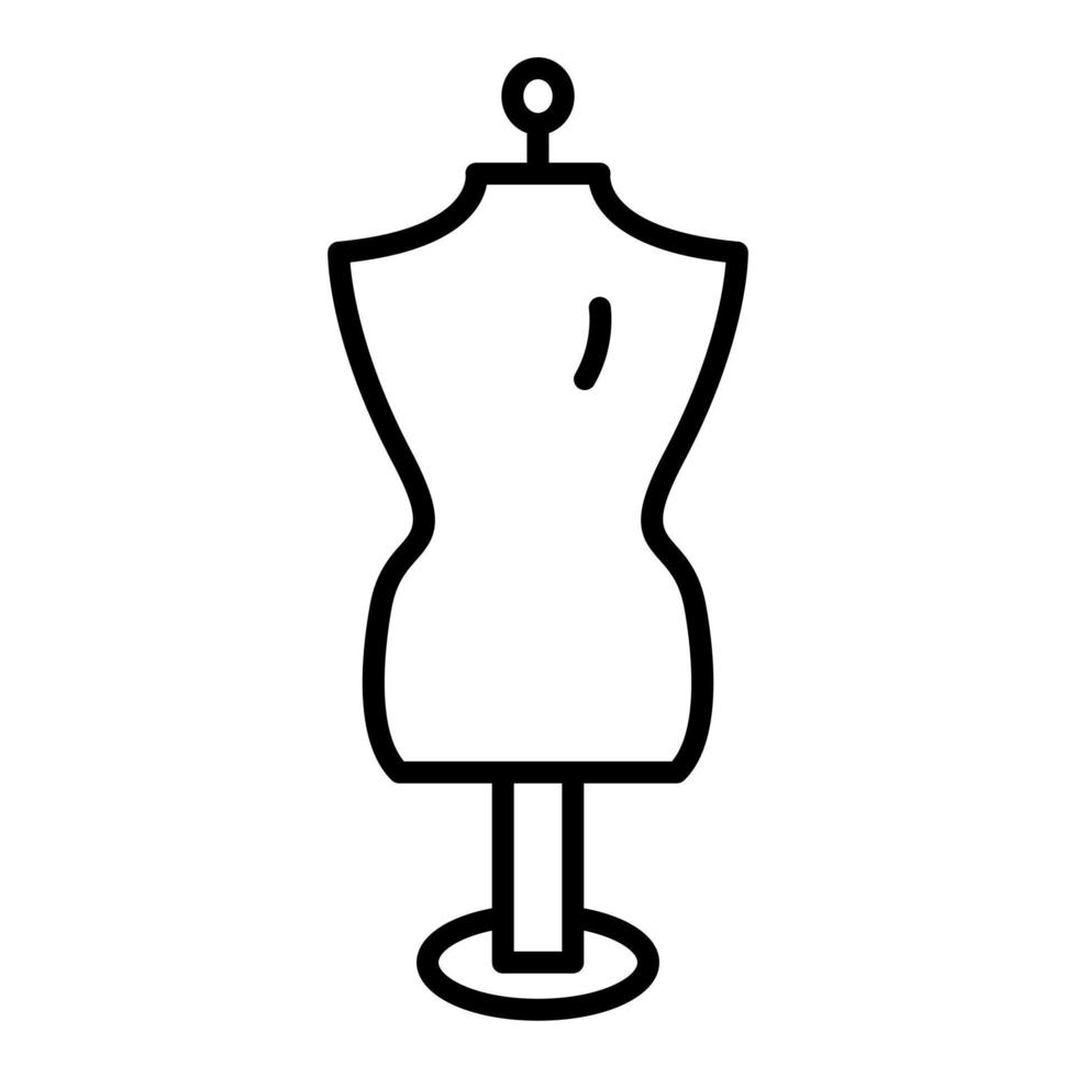 Mannequin Line Icon vector