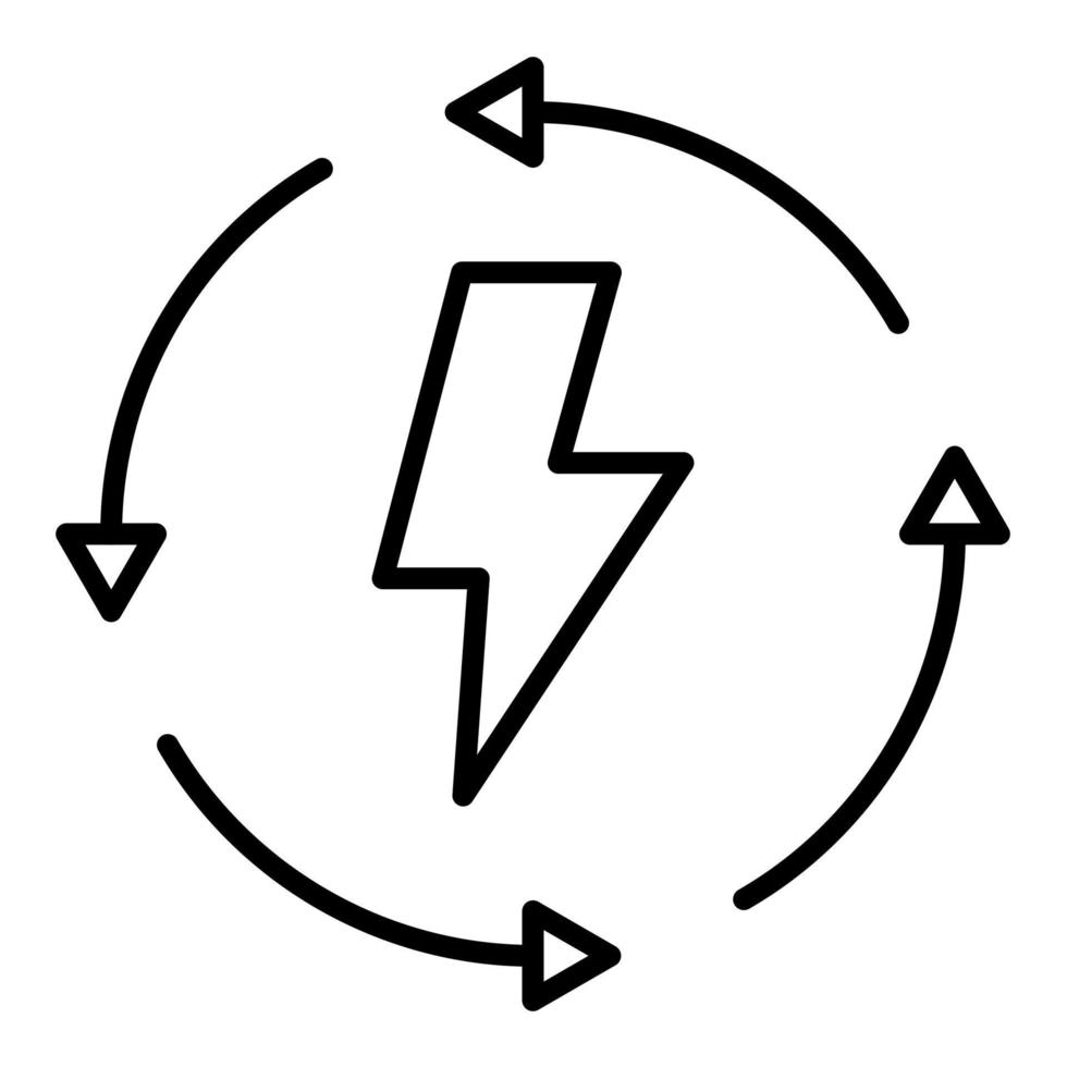 Energy Consumption Line Icon vector