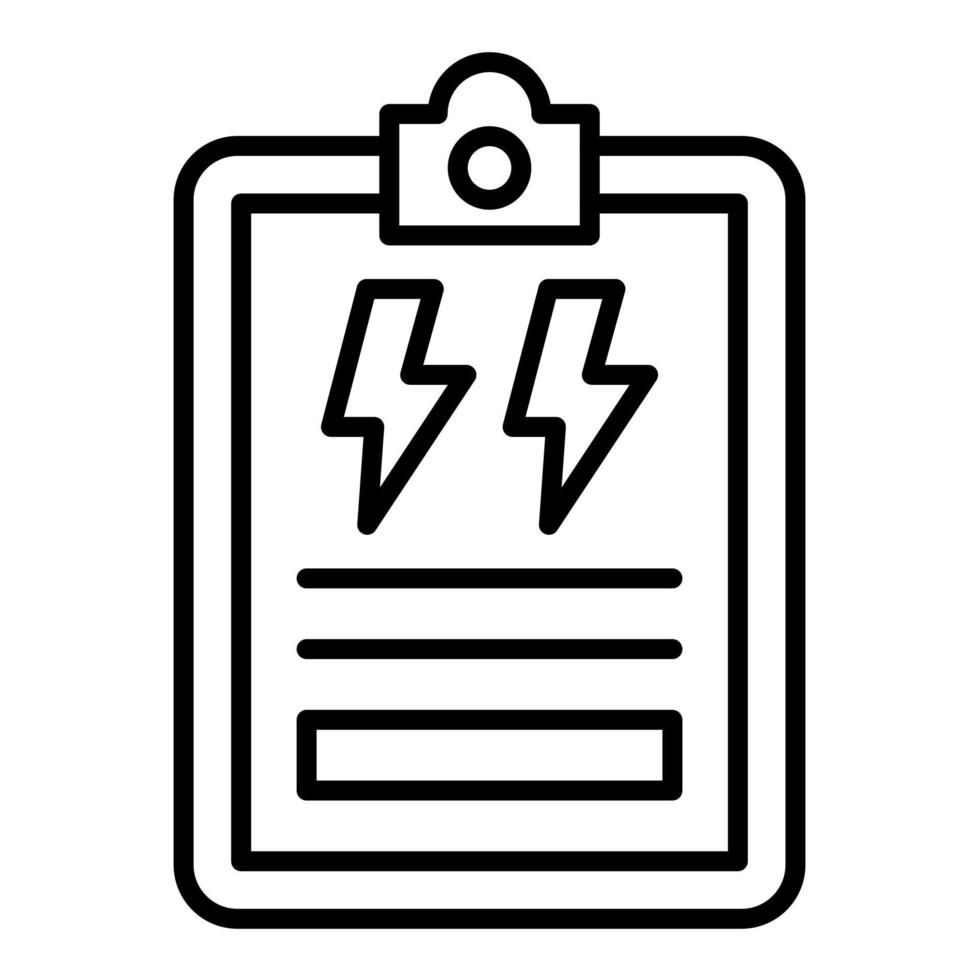 icono de línea de política energética vector