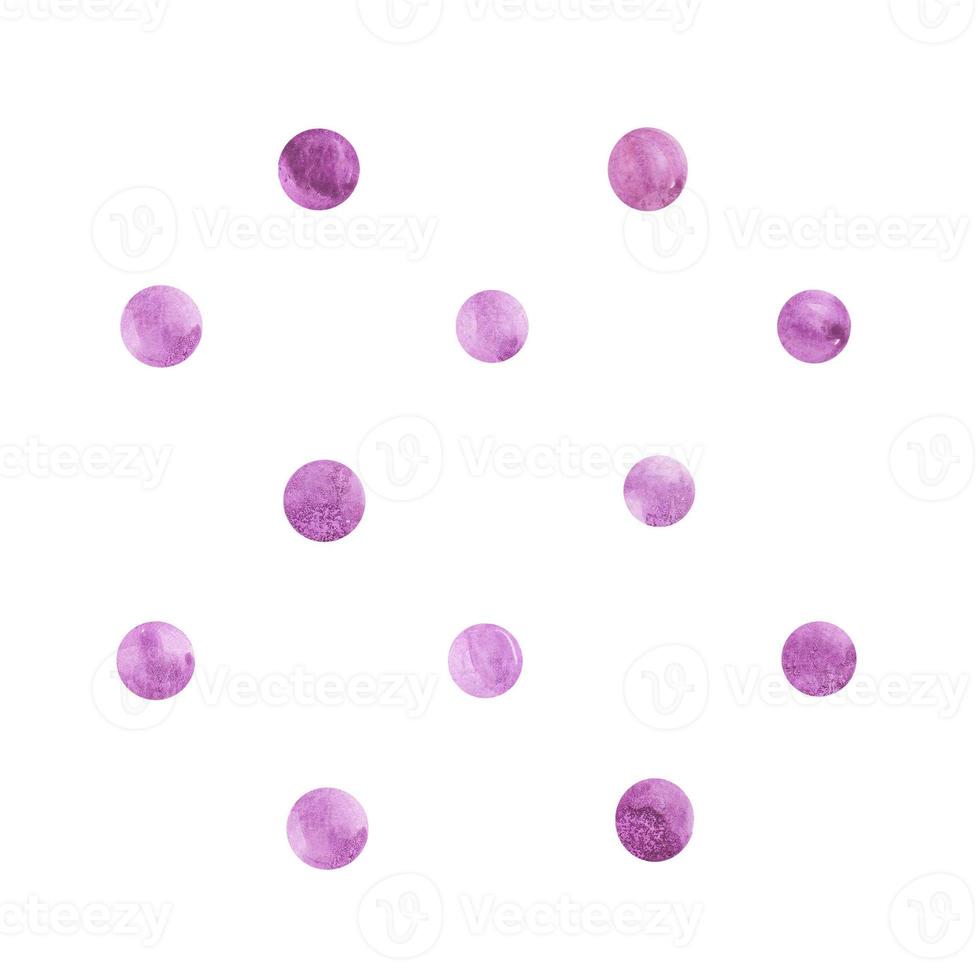 Vintage background with violet-colored watercolor circles photo