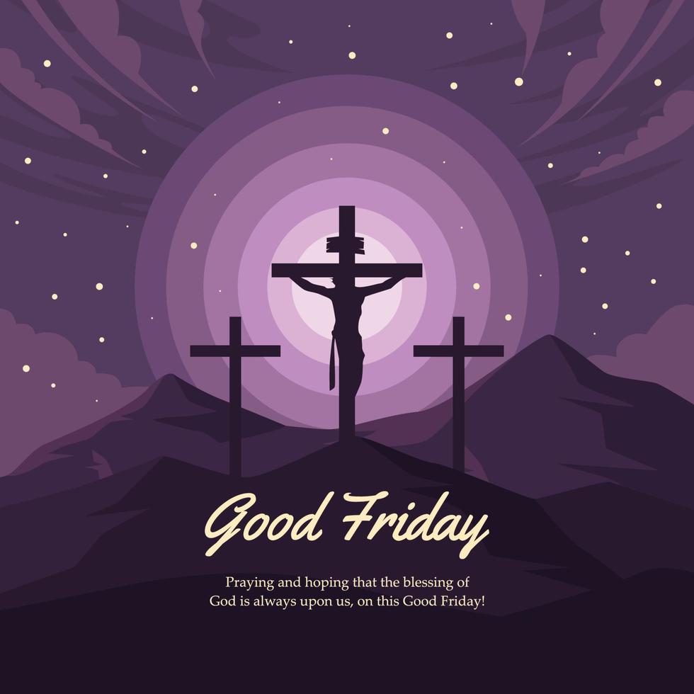 ilustración de recuerdo de viernes santo vector