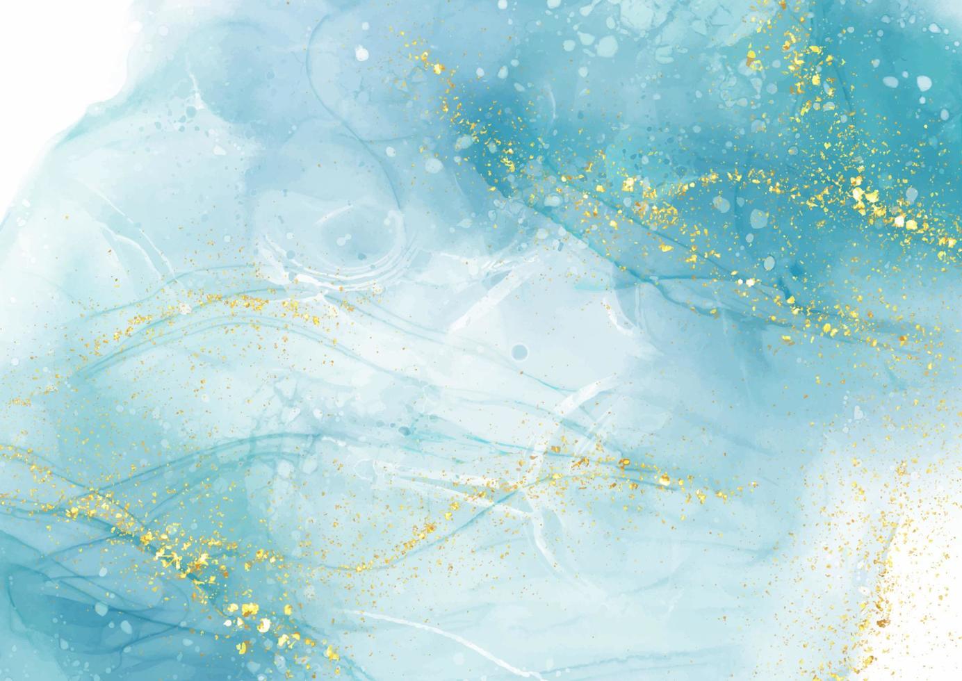 Free Vector  Watercolor alcohol ink blue background