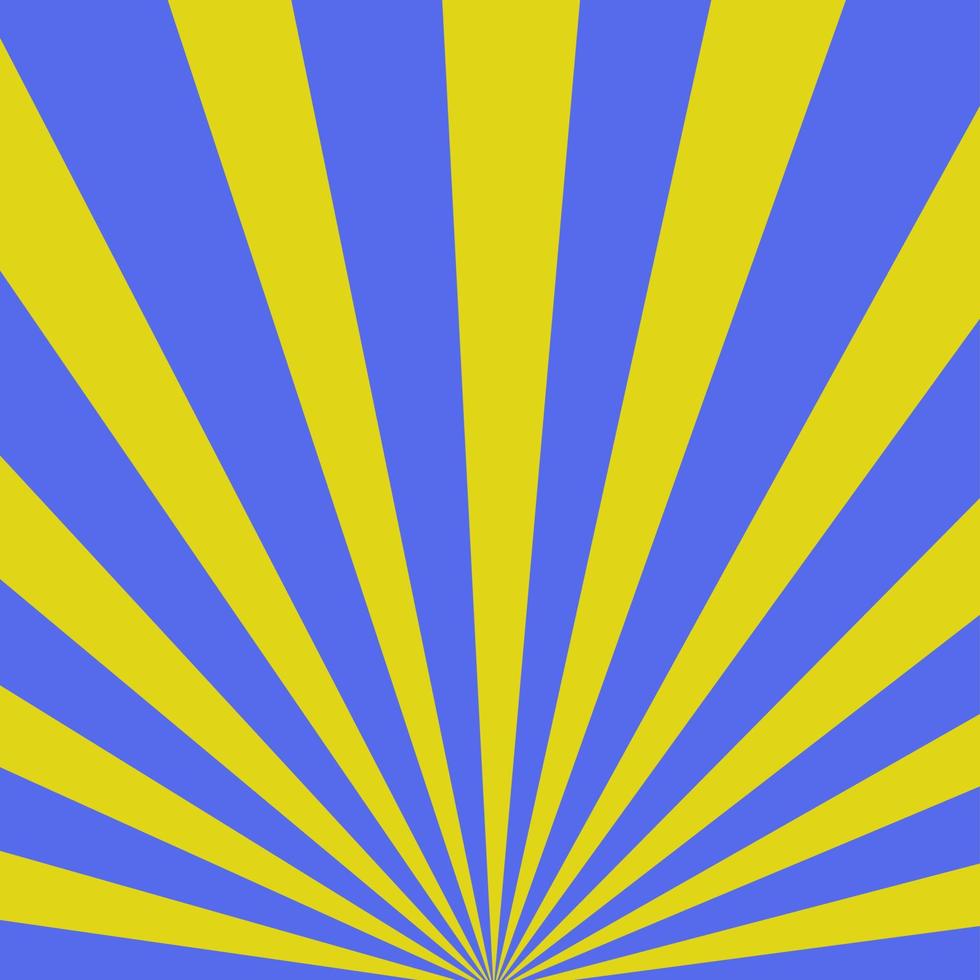 rayo de sol de verano rayos de fondo amarillo vector