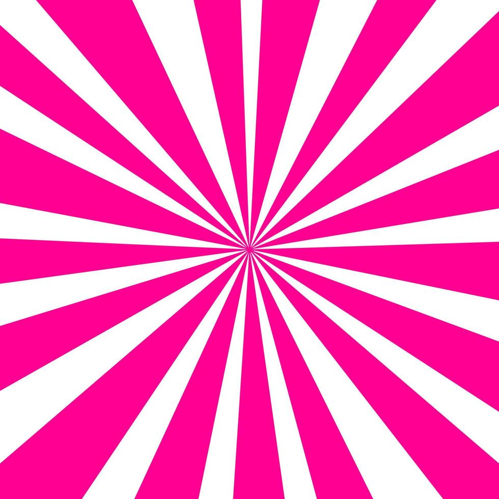 telón de fondo solar de rayo de sol retro rosa vector
