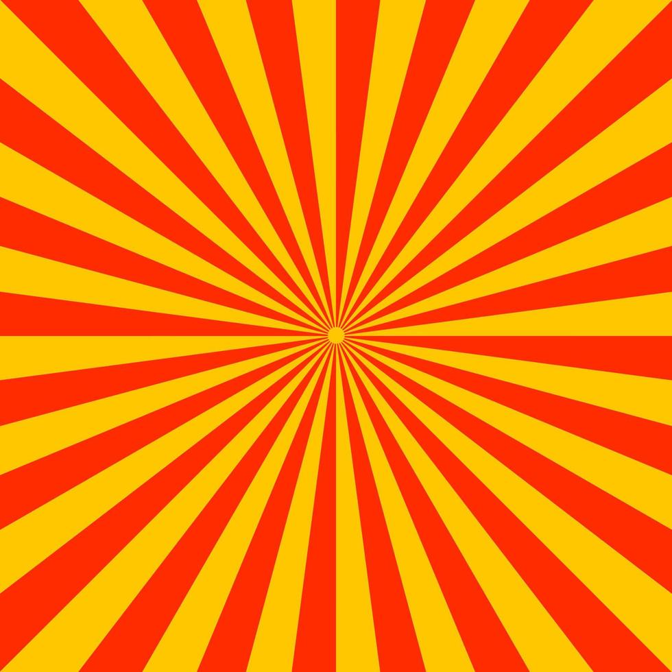 Orange Yellow Retro Sun Beam Solar Backdrop 5447840 Vector