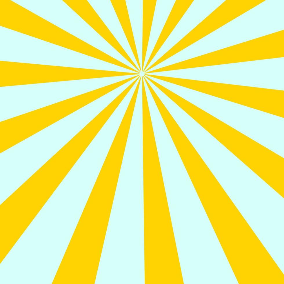 telón de fondo solar de rayo de sol retro amarillo de verano vector