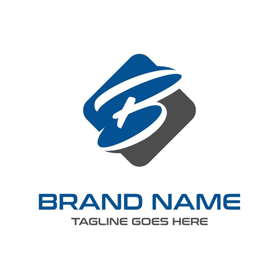 initial logo design B vector