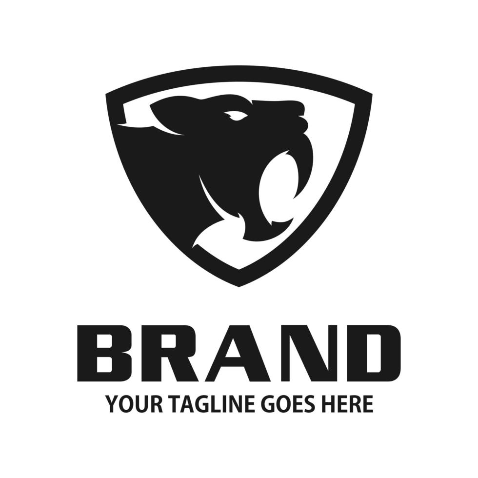 panther head logo vector