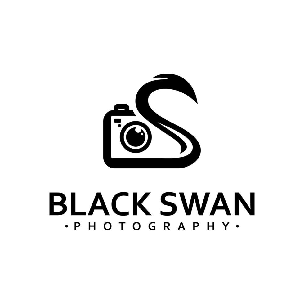 fotografía de cisne negro vector