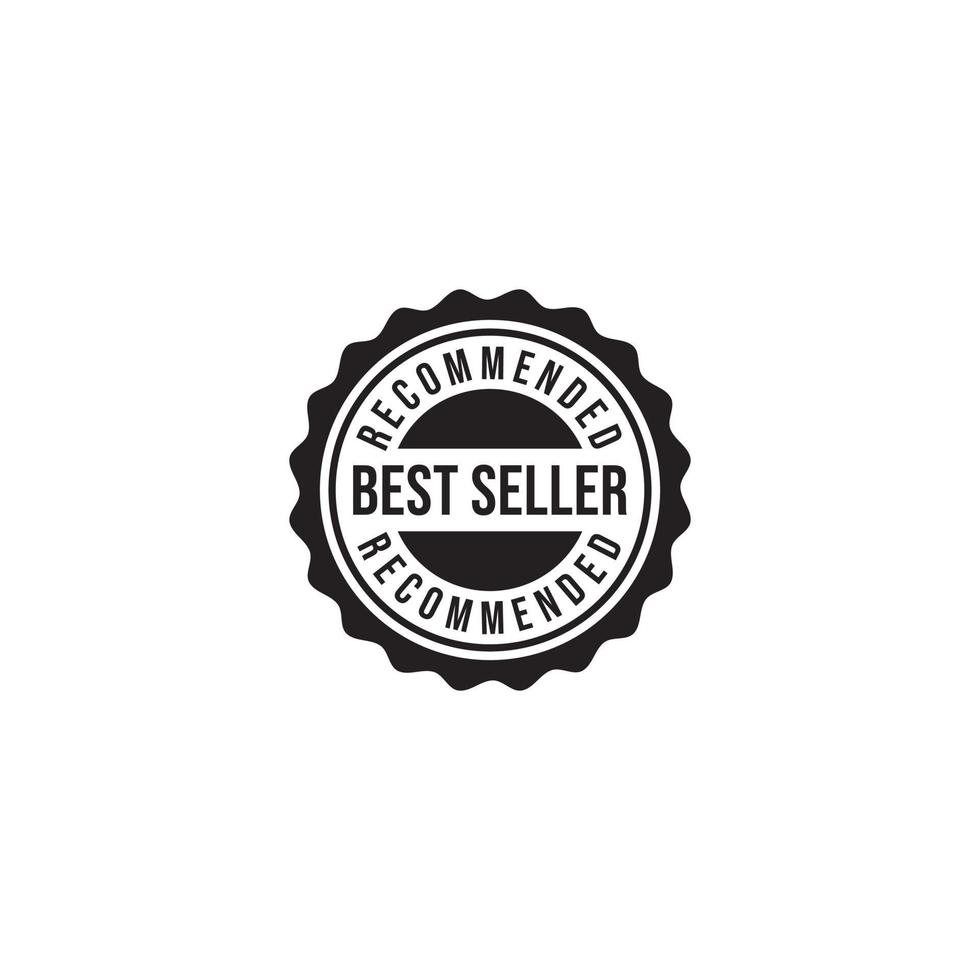 logo for best selling on white background vector