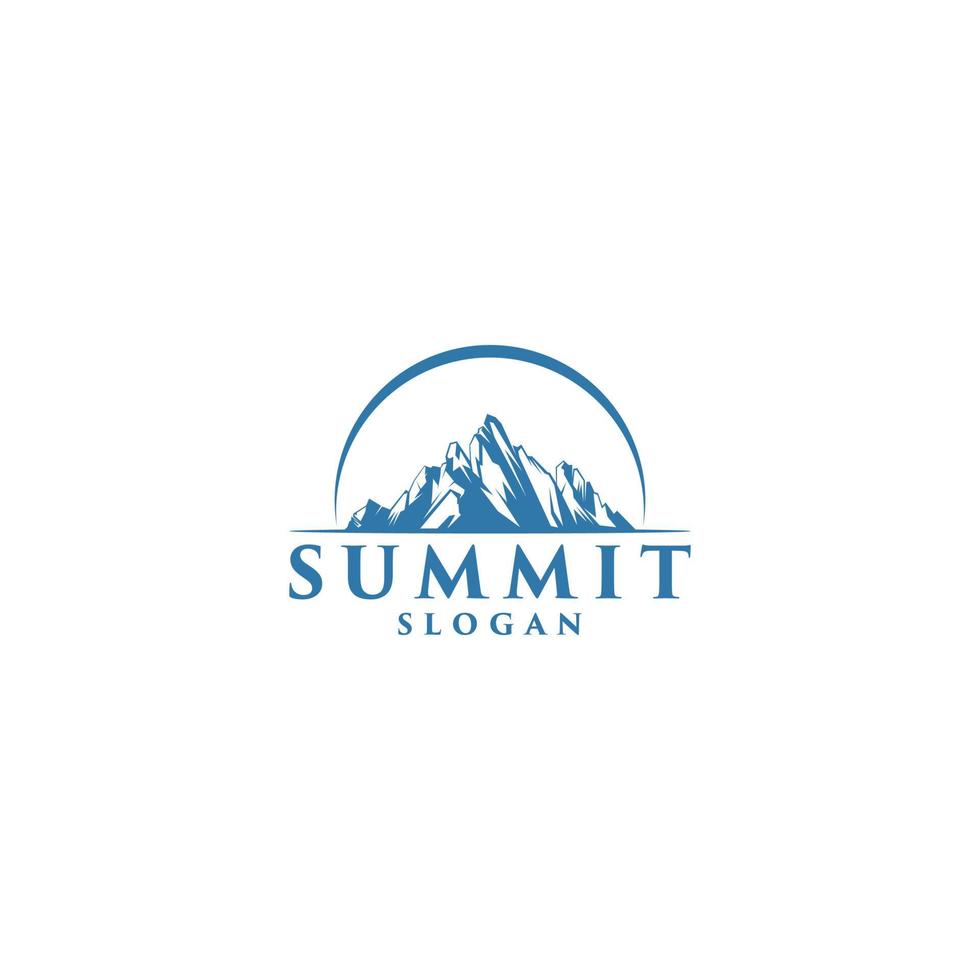 summit logo template vector, icon in white background vector