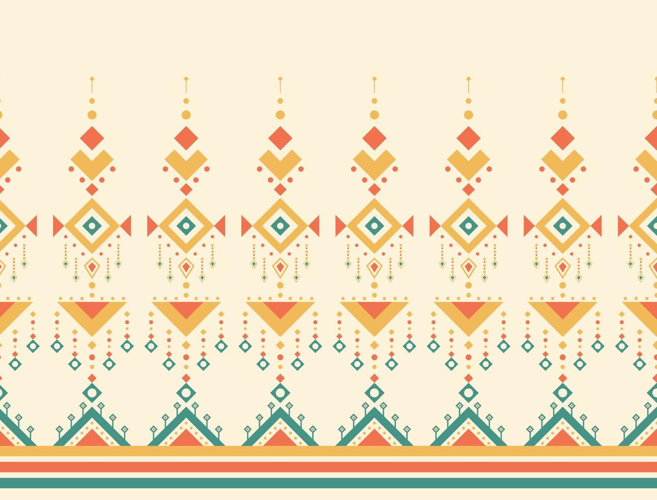 Geometric ethnic oriental pattern background. Design for texture, wrapping, clothing, batik, fabric, wallpaper and background. Pattern embroidery design. vector