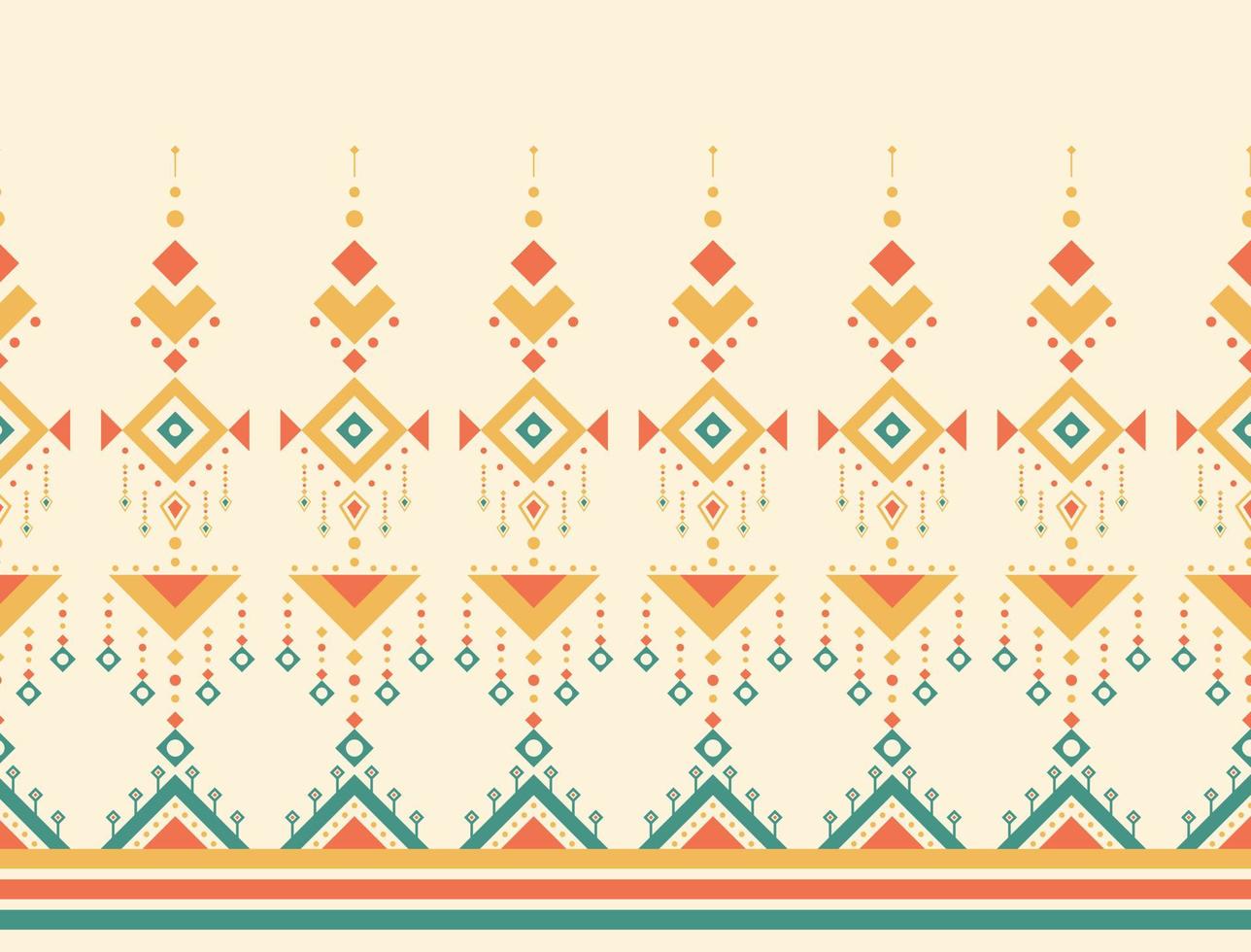 Fondo geométrico del modelo oriental étnico. diseño de textura, envoltura, ropa, batik, tela, papel tapiz y fondo. diseño de bordado de patrones. vector