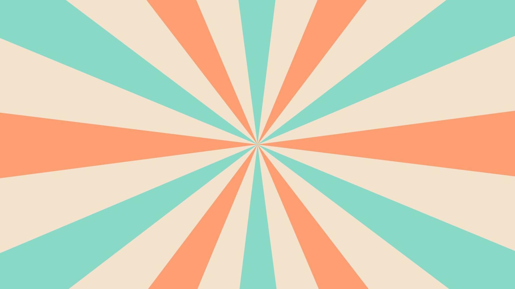 Retro background with rays or stripes in the center. Sunburst or sun burst retro background. Vector illustration