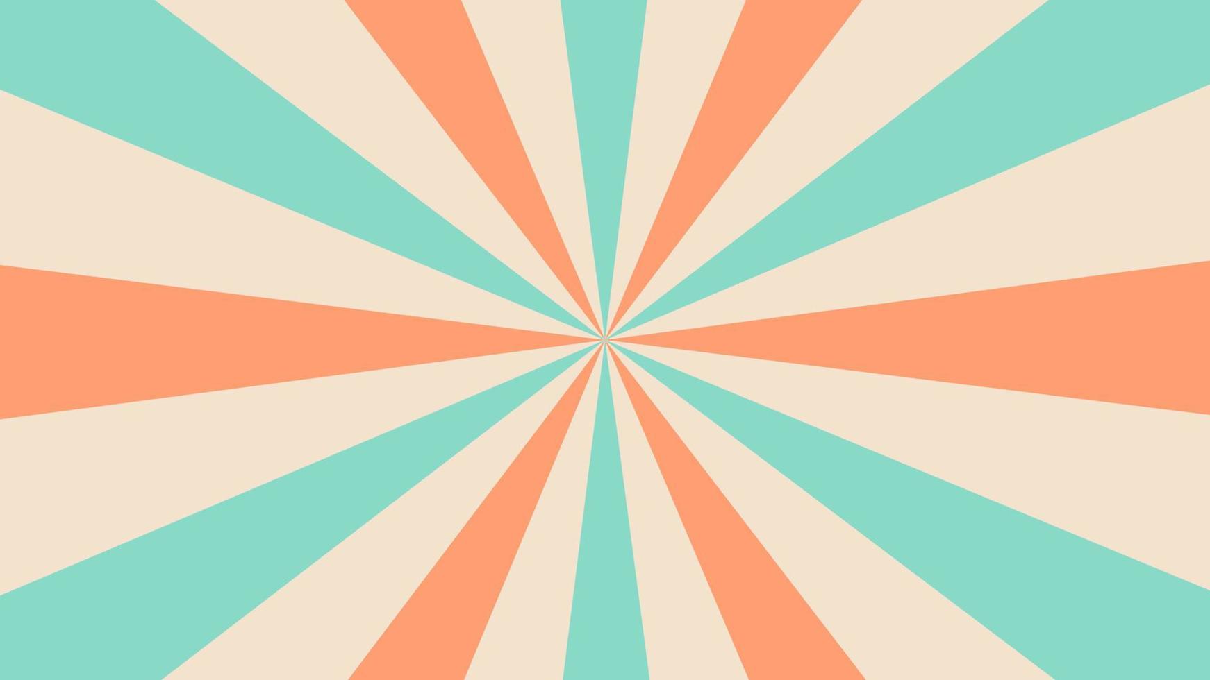 Retro background with rays or stripes in the center. Sunburst or sun burst retro background. Vector illustration