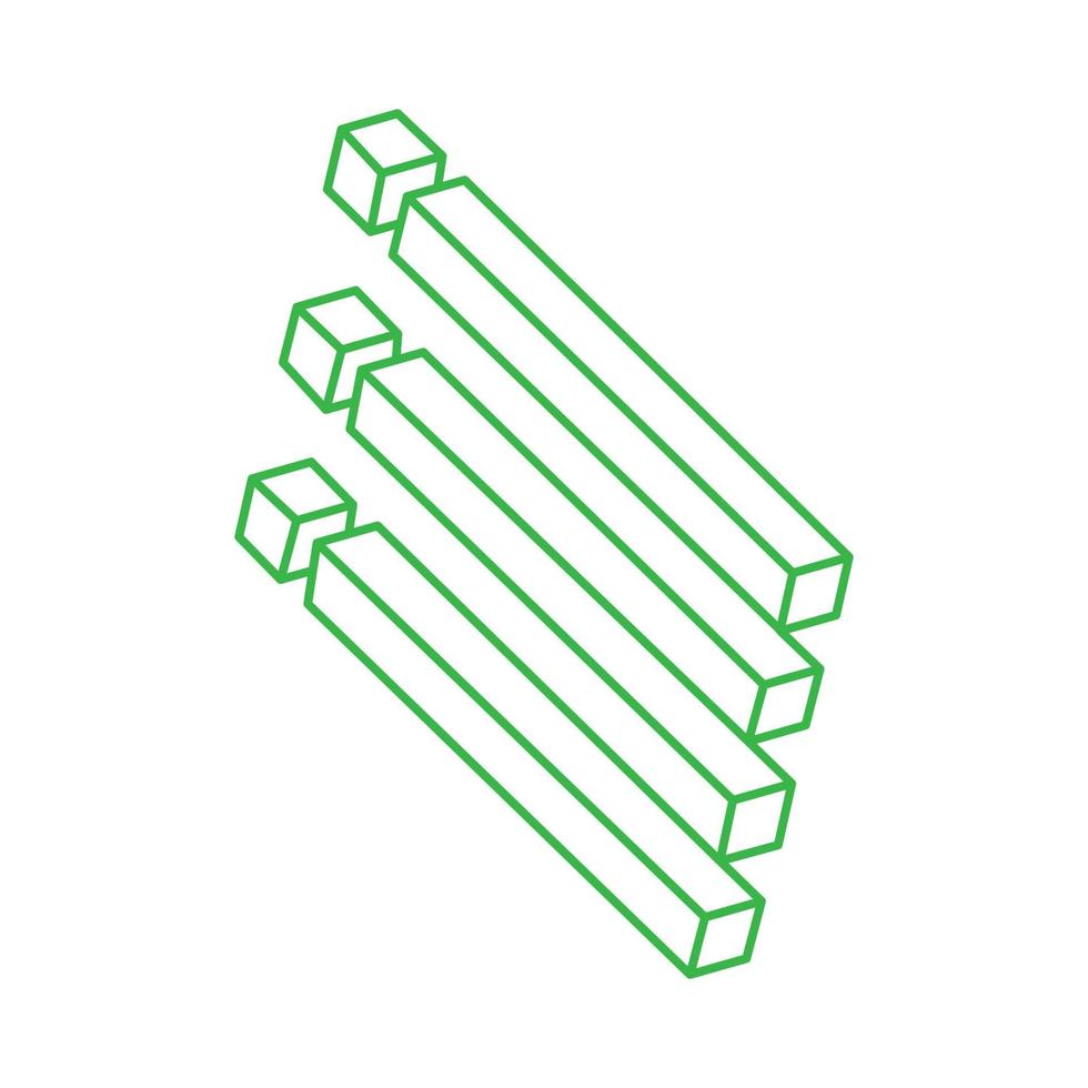 Logo. Impossible shapes, optical illusion, vector. Optical art objects. Geometric figures. Line art. vector