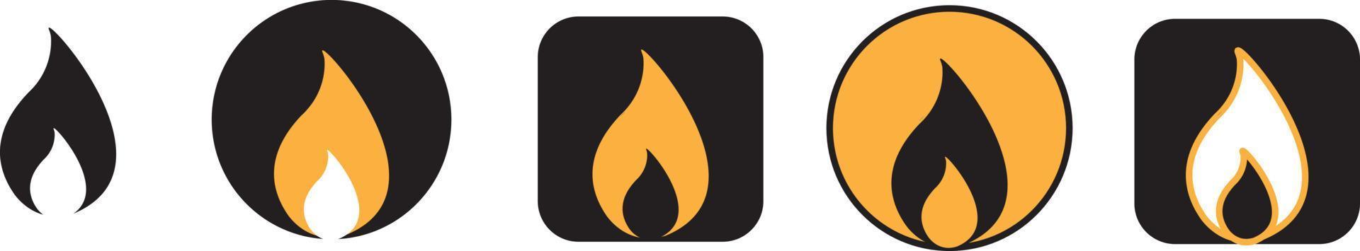 Flames icon. Vector illustration EPS10