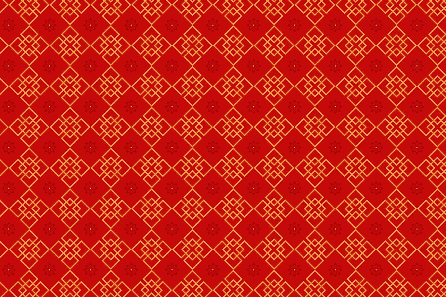 cherry blossom  pattern, traditional pattern, Traditional texture, red and gold background. vector