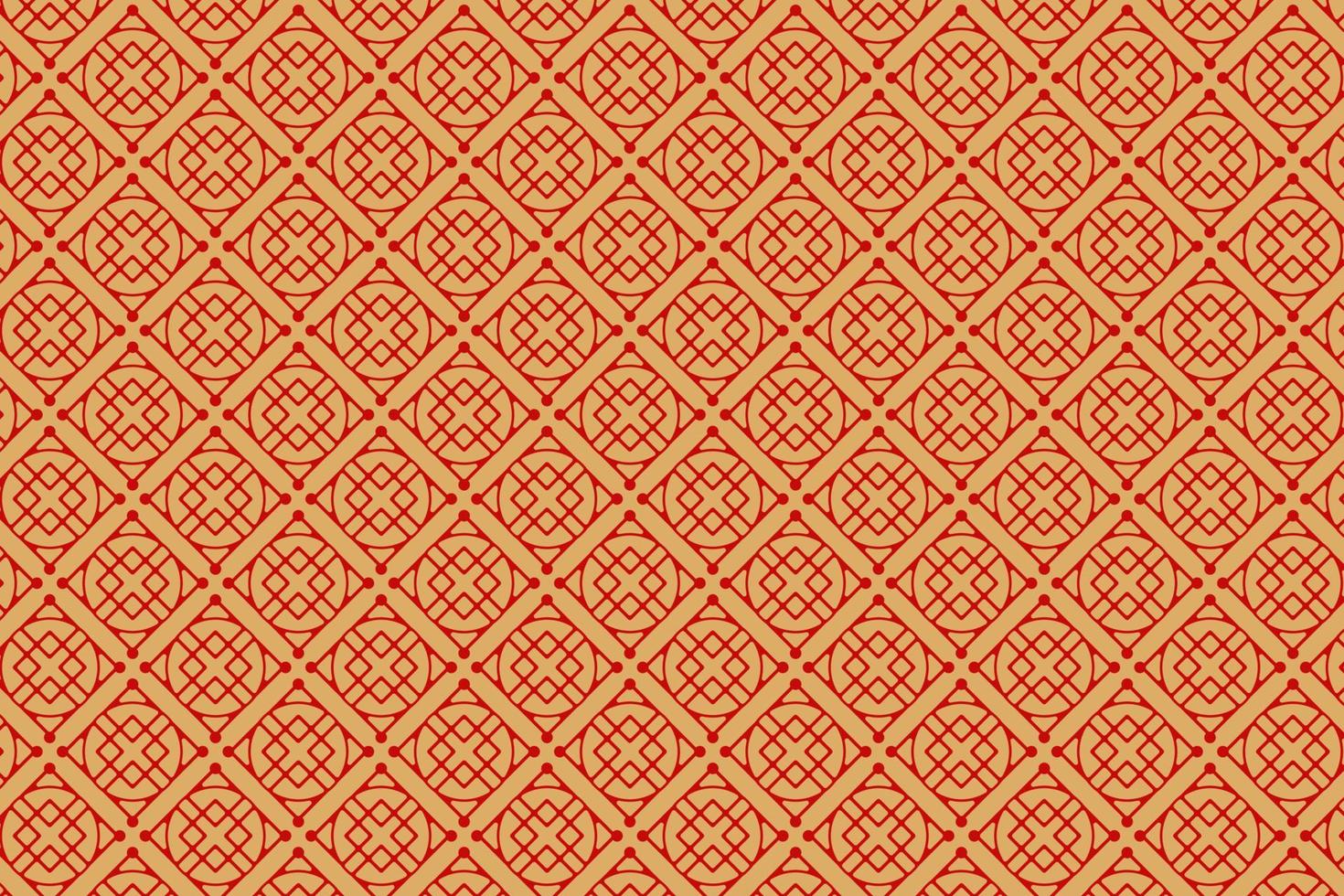 cherry blossom vector pattern, traditional pattern, Traditional texture, red and gold background.
